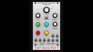 Behringer ARP 2500 1047 Multimode Filter Part1  ResonatorPercussion [upl. by Oreves]