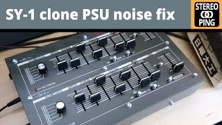 SY1 Pearl Syncussion clone  fixing the PSU noise [upl. by Adilem]