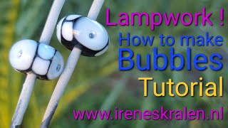 Tutorial Lampwork Beads how to make airbubbles in glass beads [upl. by Riamu334]