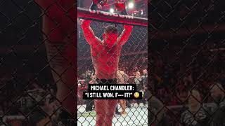 Michael Chandler reacting to his decision loss to Charles Oliveira 👀 shorts [upl. by Ynnig]