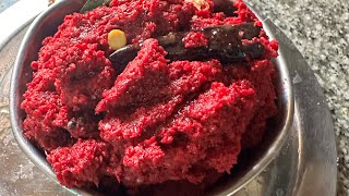 How to make Beetroot chutney…tasty chutney for rice or dosa and roti… [upl. by Ashwin450]