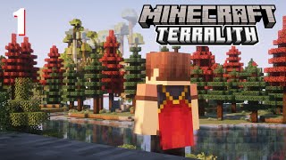 MINECRAFT TERRALITH SURVIVAL  A Fresh Start EP1 [upl. by Pare]