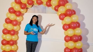 How to make a Balloon Arch without a Stand  DIY [upl. by Nolyaj]