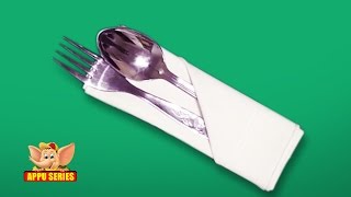 Fold a Silverware Napkin Pouch [upl. by Effy536]