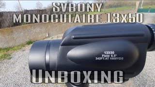 Unboxing Svbony monoculaire 13x50 [upl. by Hershell]