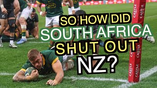 So how did South Africa shut out the All Blacks  Second Test Analysis 2024 [upl. by Aneroc]