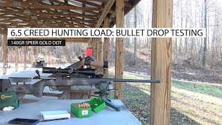 65 Creedmoor Hunting Load Bullet Drop Test to 500yds [upl. by Nibas]