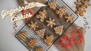 Perfect Easy Gingerbread Cookies For Christmas  Soft and Chewy  Cookies de Natal Gingerbread [upl. by Abraham]