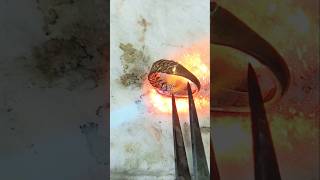 Copper chain ring making shortvideo shorts short youtubeshorts viralvideo shortsfeed viral [upl. by Rellek154]