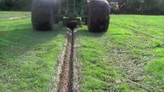 Backfilling a drainage trench [upl. by Odlaniger]