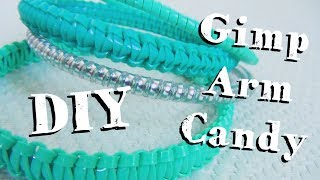 Gimp Arm Candy ♥ DIY Bracelets With Boondoggle Plastic Lace [upl. by Yank]