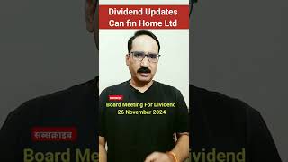 Dividend Updates Can fin homes  Can Fin Home Finance Share Price Target stocks shorts [upl. by Iadahs789]