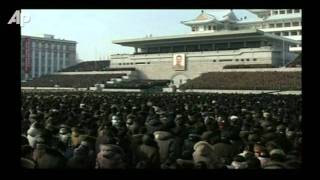 Raw Video North Korea Memorial for Kim Jong Il [upl. by Nonac58]