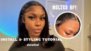 Detailed Install amp Styling Tutorial  90s Inspired  Melting Tips  Unice Hair [upl. by Sharia]