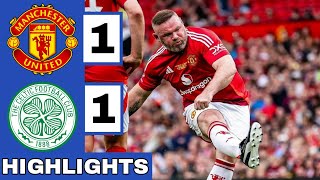 🔴Man United Legends vs Celtic Legend 11 Extended HIGHLIGHTS  Wayne Rooney Amazing Free Kick Goal [upl. by East161]