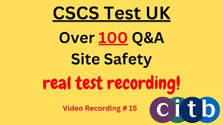 CSCS Card UK  CSCS Test 2024  CSCS Test for Green Card  cscscard uk  15 sitesafety [upl. by Novikoff]