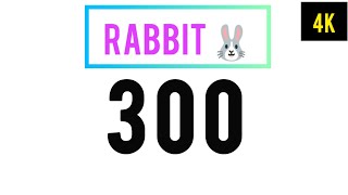 How to draw Rabbit from Number 300  Rabbit Drawing Easy  Rabbit Drawing Tutorial [upl. by Procter764]