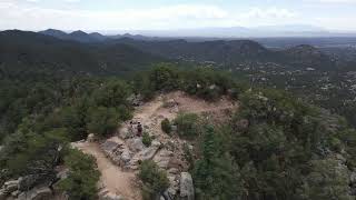 Picacho Peak Summit 8294 Santa Fe NM  DJI Mavick Air 2 Drone POV 50m Circle [upl. by Jarrod341]