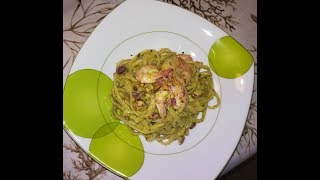 LINGUINE AL PESTO DI PISTACCHI GAMBERI E LIMONE SQUISITE [upl. by Wehttam]