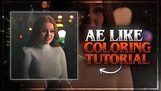 AE LIKE COLORING TUTORIAL \  alight motion cc tutorial [upl. by Loftis590]