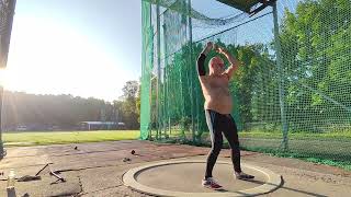 Hammer Throw Rehearsal with 7kg Master Athletics M60 262024 [upl. by Nirol]