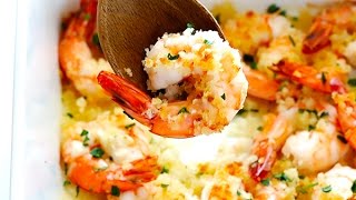 Garlicky Baked Shrimp Recipe [upl. by Lhary277]