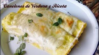 Canelones de Verdura y Ricota con Salsa Blanca [upl. by Norris347]