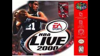 NBA Live 2000 N64 Lakers vs Pacers NBA Finals Game 2 June 9th 2000 [upl. by Mok]