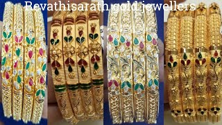 latest gold bangles designsgold banglesgold bengali banglesdaily wear gold bangles designs [upl. by Wilfrid]