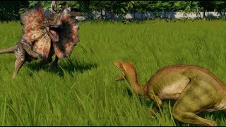 Troodon vs Velociraptor Deinonychus amp Dilophosaurus  Jurassic World Evolution 1080p 60FPS [upl. by Emilee]