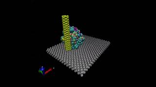 Molecular Dynamics Pulling Ubiquitin with CNT LAMMPS [upl. by Treva]