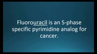 How to pronounce fluorouracil Adrucil Memorizing Pharmacology Video Flashcard [upl. by Einattirb]