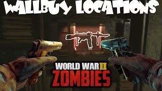 ALL THE WALLBUY LOCATIONS IN THE FINAL REICH  WWII ZOMBIES [upl. by Hightower]