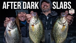 Ice Fishing Crappies at Night Finesse Tactics [upl. by Richardo]