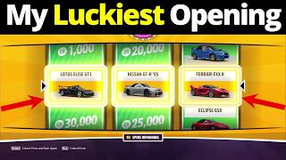 My LUCKIEST Super Wheelspin Opening In Forza Horizon 5 250 Super Wheelspin Opening [upl. by Steward]