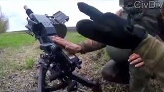 Foreigner Volunteer Shooting an AGS at Russian positions [upl. by Lim658]