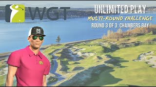 WGT Golf Unlimited Play MultiRound Challenge Round 3 of 3 Chambers Bay [upl. by Ardiekal]