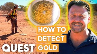 Gold Experts Teach New Prospectors How To Detect Gold  Aussie Gold Hunters Mine SOS [upl. by Connelley]