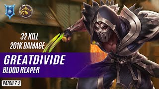 32 KILL 201K DAMAGE GreatDivide KOGA PALADINS COMPETITIVE DIAMOND BLOOD REAPER [upl. by Hulburt104]