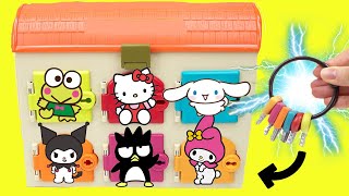 Hello Kitty and Friends Surprise Doors with Keys  DIY Crafts for Kids [upl. by Balcke]