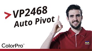 ViewSonic VP2468  Auto Pivot Demo Video [upl. by Nosecyrb]