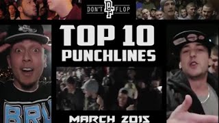 Top 10 Rap Battle Punchlines March 2015  Funny Compilation [upl. by Nikos466]