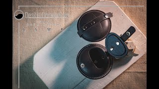 Leather Craft Wet Molding a Oblate Shape Coin Pouch ASMR [upl. by Akihsay561]