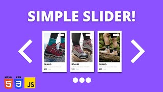 How To Make Ecommerce Website Image Slider with HTML CSS Javascript EASY TUTORIAL [upl. by Pandolfi47]