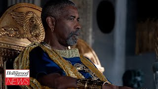 Denzel Washington Talks Gladiator II Role quotIm Going Crazyquot  THR News [upl. by Krucik]