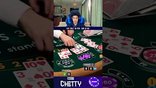 This Was A Massive Split Perfect Pair blackjack shorts casino [upl. by Aidekal]