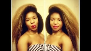 Blow Drying Natural Hair 3c 4a 4c Using The Tension Method [upl. by Pegma]