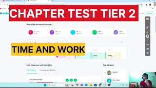 🎯Testbook Quants ChapterTest Tier 2Time and Work Testbook ssccglmaths [upl. by Lechar]