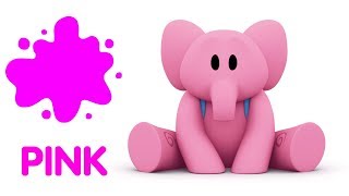 🦄Learn the colors with Pocoyo 🌸PINK  🎶 Educational Songs in English for Kids [upl. by Aikit]