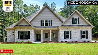 MUST see Brand NEW Custom Home For Sale in McDonough GA  17 Acres  McDonough GA Real Estate [upl. by Drice]